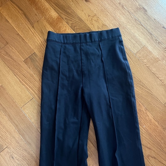 SPANX Navy Shaping Ponte Pull On Pants High Rise Slim Leg Work Travel EUC Size L - Picture 13 of 13